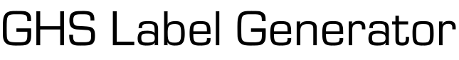 GHS Label Generator