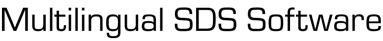 Multilingual SDS Software