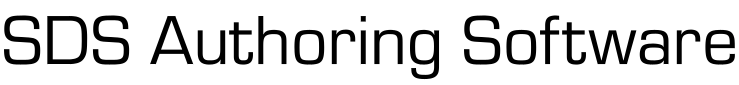 SDS Authoring Software