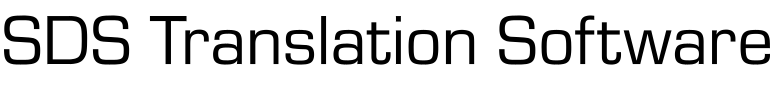 SDS Translation Software
